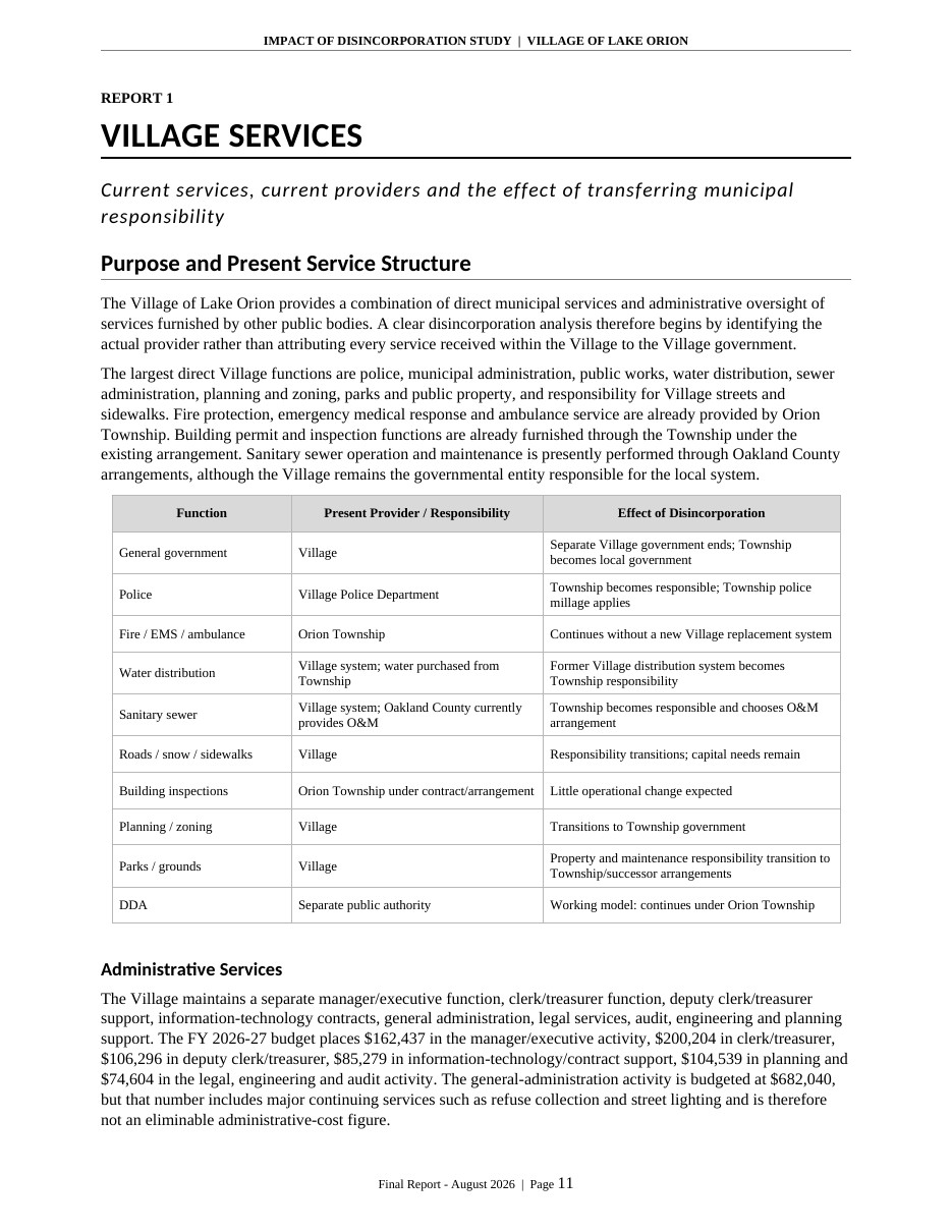Impact of Disincorporation final report, page 11 of 34