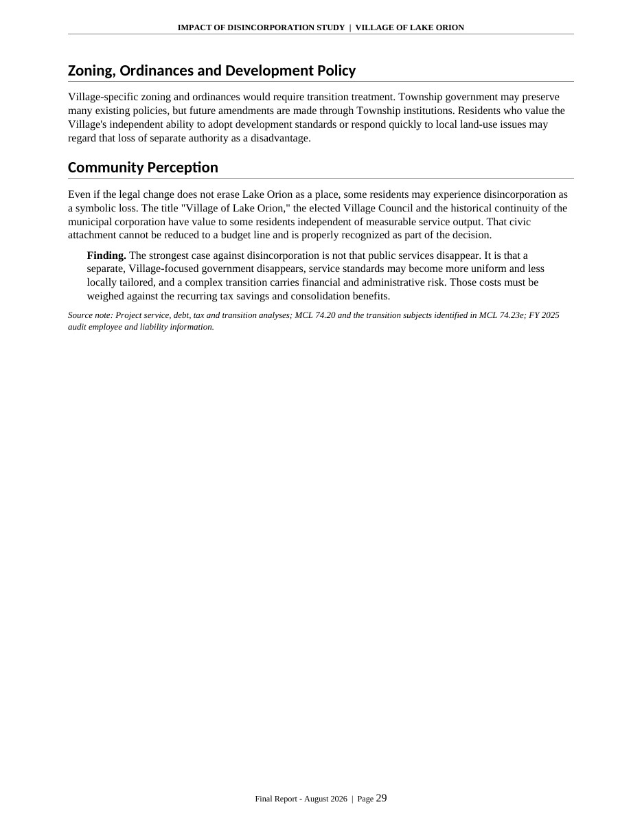 Impact of Disincorporation final report, page 29 of 34